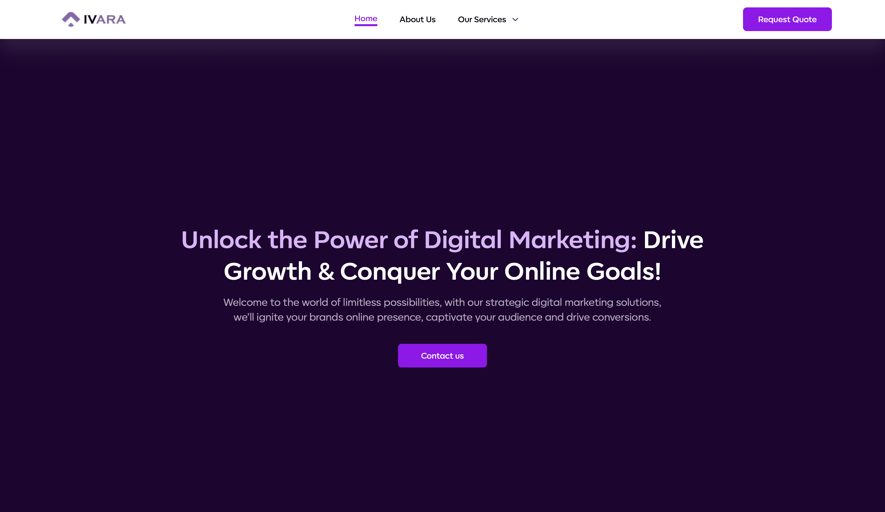 Ivara - UK Tech Agency Website